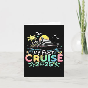 Tarjeta Mi primer viaje de vacaciones de crucero en crucer