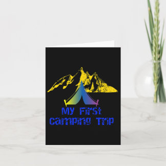 Tarjeta Mi primer viaje en camping Adventure Senking Camp