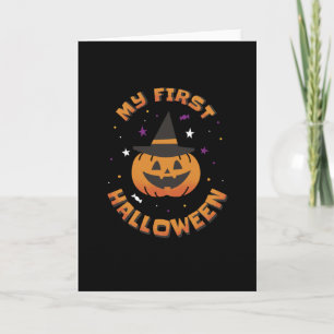Tarjeta Mi primera calabaza de Halloween