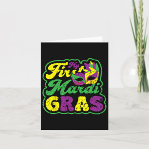 Tarjeta Mi primera fiesta graciosa del Fiesta del Mardi Gr