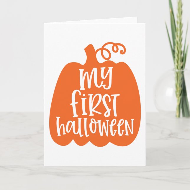 Tarjeta Mi primera Halloween (Anverso)