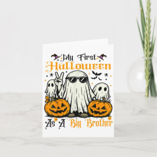 Tarjeta Mi Primera Halloween Como Una Calabaza Fantasma De