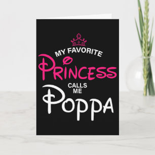 Tarjeta Mi princesa favorita me llama papá hija padre