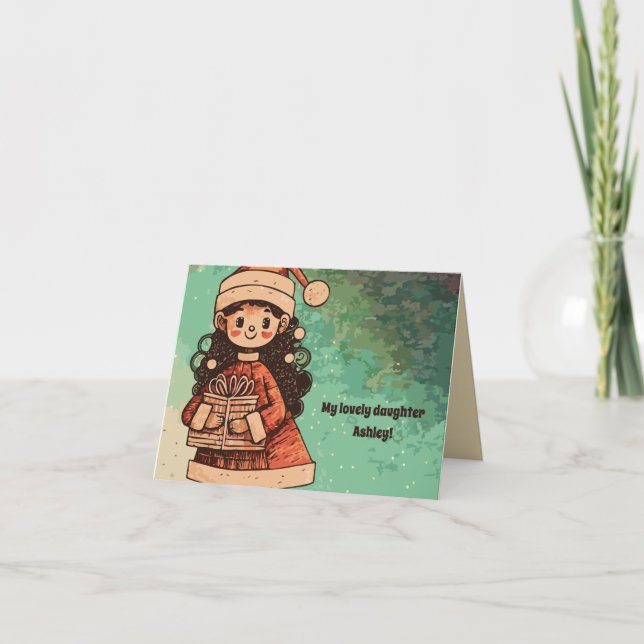 Tarjeta Mi querida hija (Anverso)