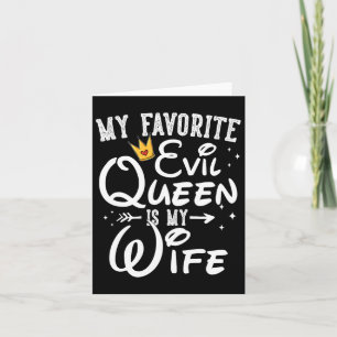 Tarjeta Mi Reina Mal Favorita Es Mi Esposa Regalos De Hall