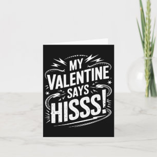Tarjeta Mi San Valentín Dice Hisss