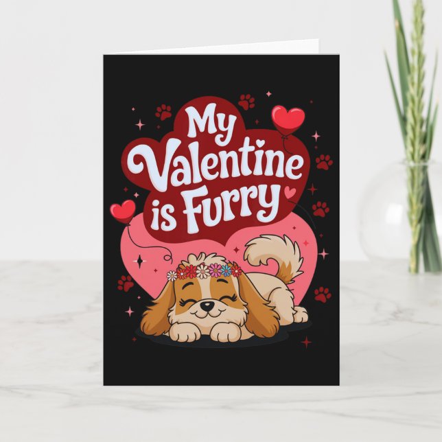 Tarjeta Mi San Valentín Es Un Declaración De Amor Con Tema (Anverso)