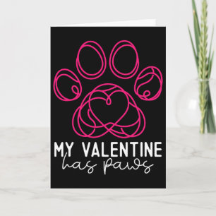 Tarjeta Mi San Valentín Tiene Patas - Divertido Amante de