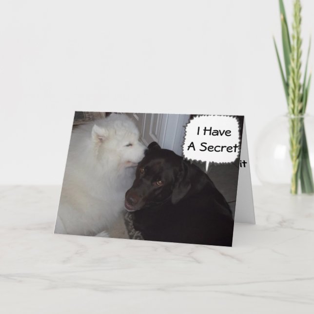 TARJETA MI SECRETO ES QUE TE AMO. TODOS LO SABEN. (Anverso)