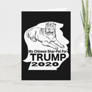 Tarjeta Mi Shar-pei chino para camiseta de Trump