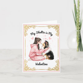 Tarjeta Mi Sheltie es mi San Valentín