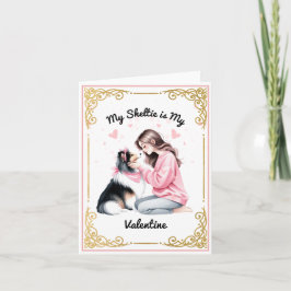 Tarjeta Mi Sheltie es mi San Valentín