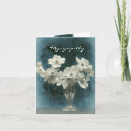 Tarjeta Mi simpatía: Flores de dogwood grandes y pequeñas