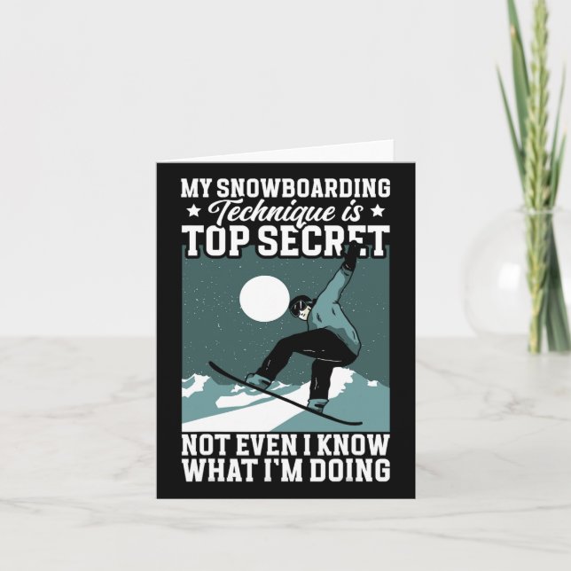 Tarjeta Mi Snowboard Technique Snowboard Snowboard (Anverso)