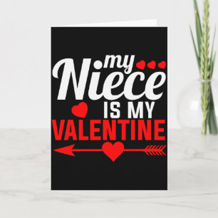 Tarjeta Mi sobrina es mi San Valentín Gif divertido para f