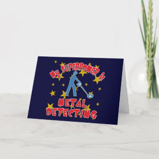 Tarjeta Mi superpotencia es detección metalizado