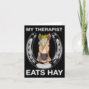 Tarjeta Mi terapeuta come hay I amantes ecuestres