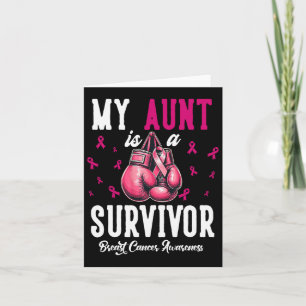 Tarjeta Mi Tía Es Una Sobreviviente De Apoyar El Cáncer De
