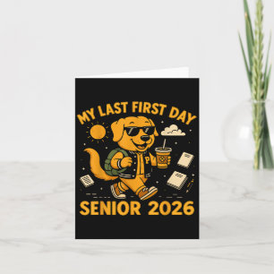 Tarjeta Mi último primer día de clase de último año 2026 P