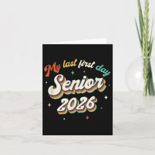 Tarjeta Mi Último Primer Día, Senior 2026 De Vuelta A La E
