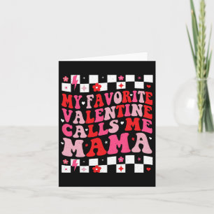 Tarjeta Mi Valentín Favorito Me Llama Mama Feliz Día de Sa