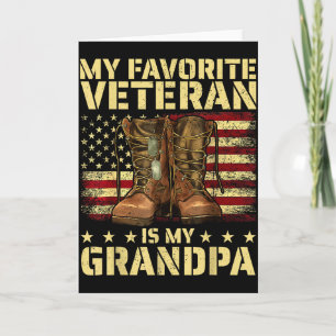 Tarjeta Mi Veterano Favorito Es Mi Abuelo Abuelo Vete