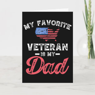 Tarjeta Mi Veterano Favorito Es Mi Papá Día De Los Veteran