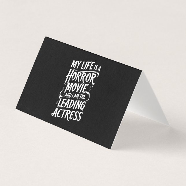 Tarjeta Mi vida es una película de terror - Halloween dive (Anverso)