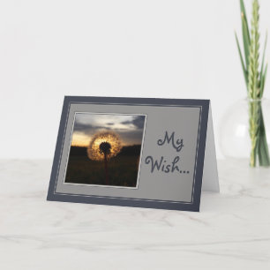 Tarjeta Mi Wish Dandelion Sunset