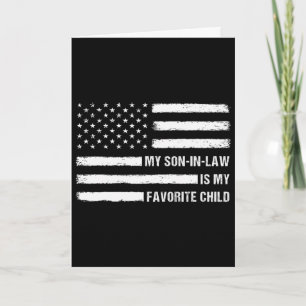 Tarjeta Mi yerno es mi hijo favorito bandera americana 4