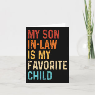 Tarjeta Mi yerno es mi hijo favorito Día de las madres y d
