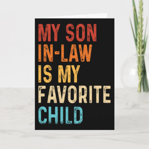 Tarjeta Mi yerno es mi hijo favorito Madres Padres
