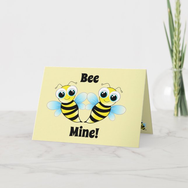 Tarjeta Mía Abeja - Día de San Valentín (Anverso)