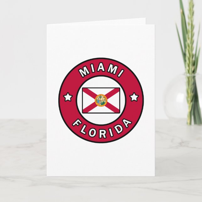 Tarjeta Miami Florida (Anverso)