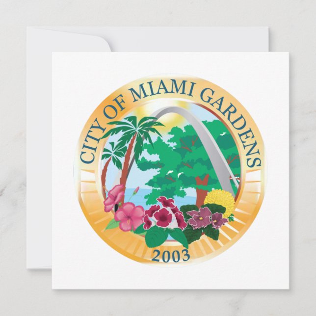Tarjeta Miami Gardens (Florida) City Seal (Anverso)