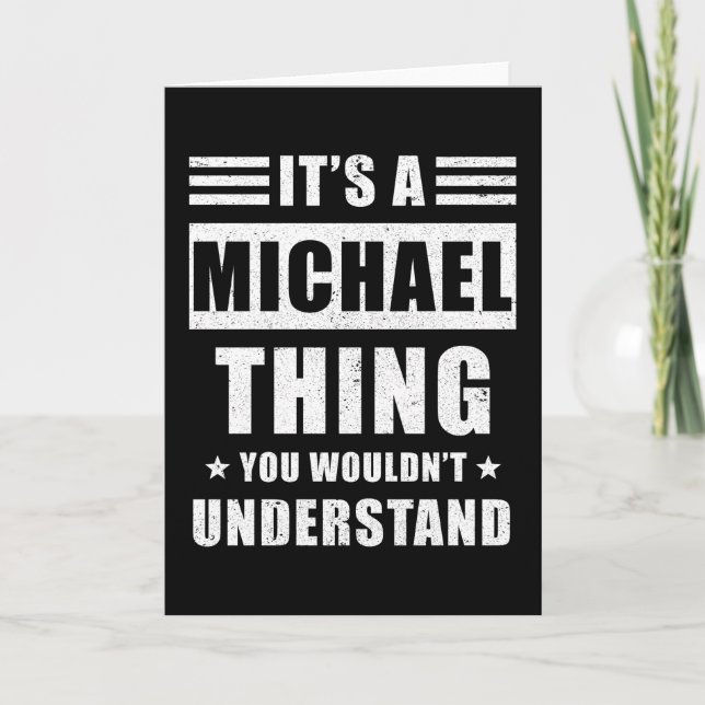 Tarjeta Michael Gift (Anverso)
