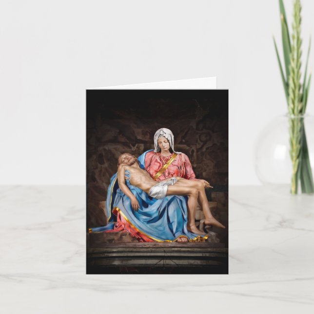 Tarjeta MICHELANGELO PIETA' EL CORDERO DE DIOS xdkbg (Anverso)