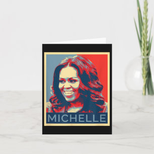 Tarjeta Michelle Obama Mujeres Negras Mes de Historia Negr