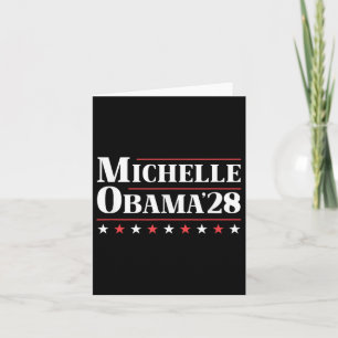Tarjeta Michelle Obama para la presidencia 2028
