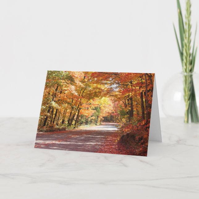 Tarjeta Michigan Autumn (Anverso)