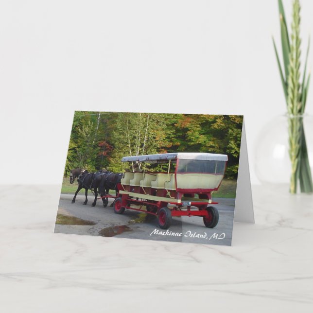 Tarjeta michigan_trip 024, isla de Mackinac, MI (Anverso)