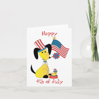 Tarjeta mickjuly, feliz, 4to de julio