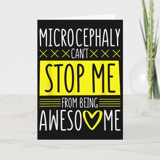 Tarjeta Microcephaly Can't Stop Me, Microcephaly Fighter S (Anverso)