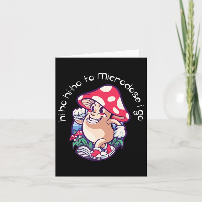 Tarjeta Microdosificación en hongos Concienciación sobre l (Anverso)