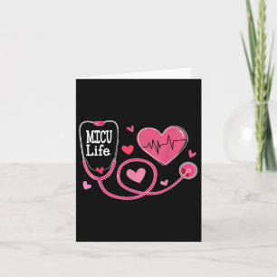 Tarjeta Micu Enfermera Corazones Día de San Valentín Médic