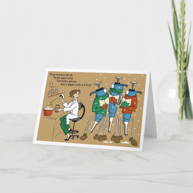 Tarjeta Mida con una pipeta a los Carolers (Anverso)