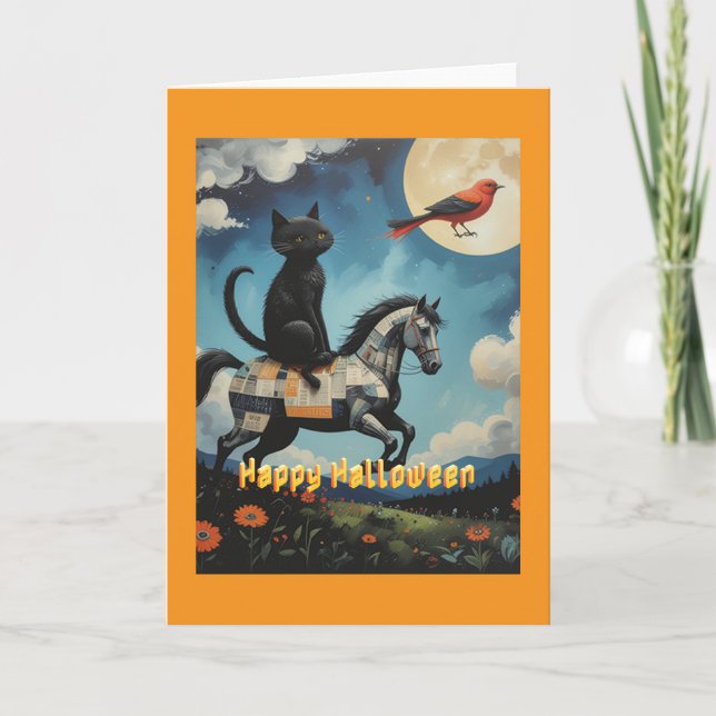 Tarjeta Midnight Ride: Black Cat & Wingless Wonder (Anverso)