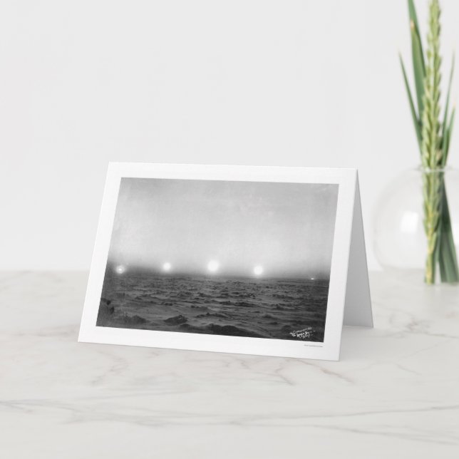 Tarjeta Midnight Sun Time Lapse 1911 (Anverso)