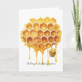 Tarjeta Miel para una abeja