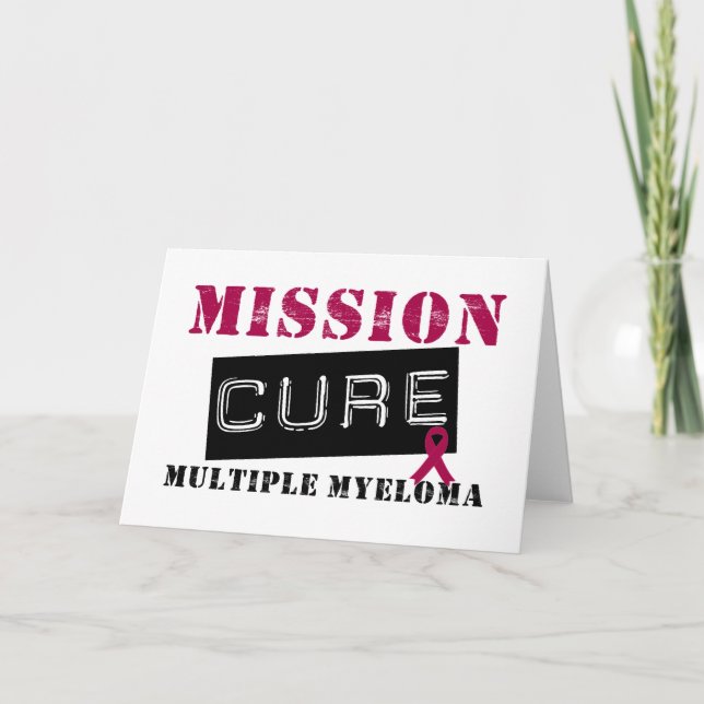 Tarjeta Mieloma múltiple de la curación de la misión (Anverso)